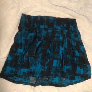 Gap Black and Teal Mini Skirt